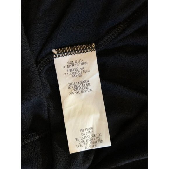 HELMUT Lang Women black long asymmetric top dress size one - Picture 10 of 11